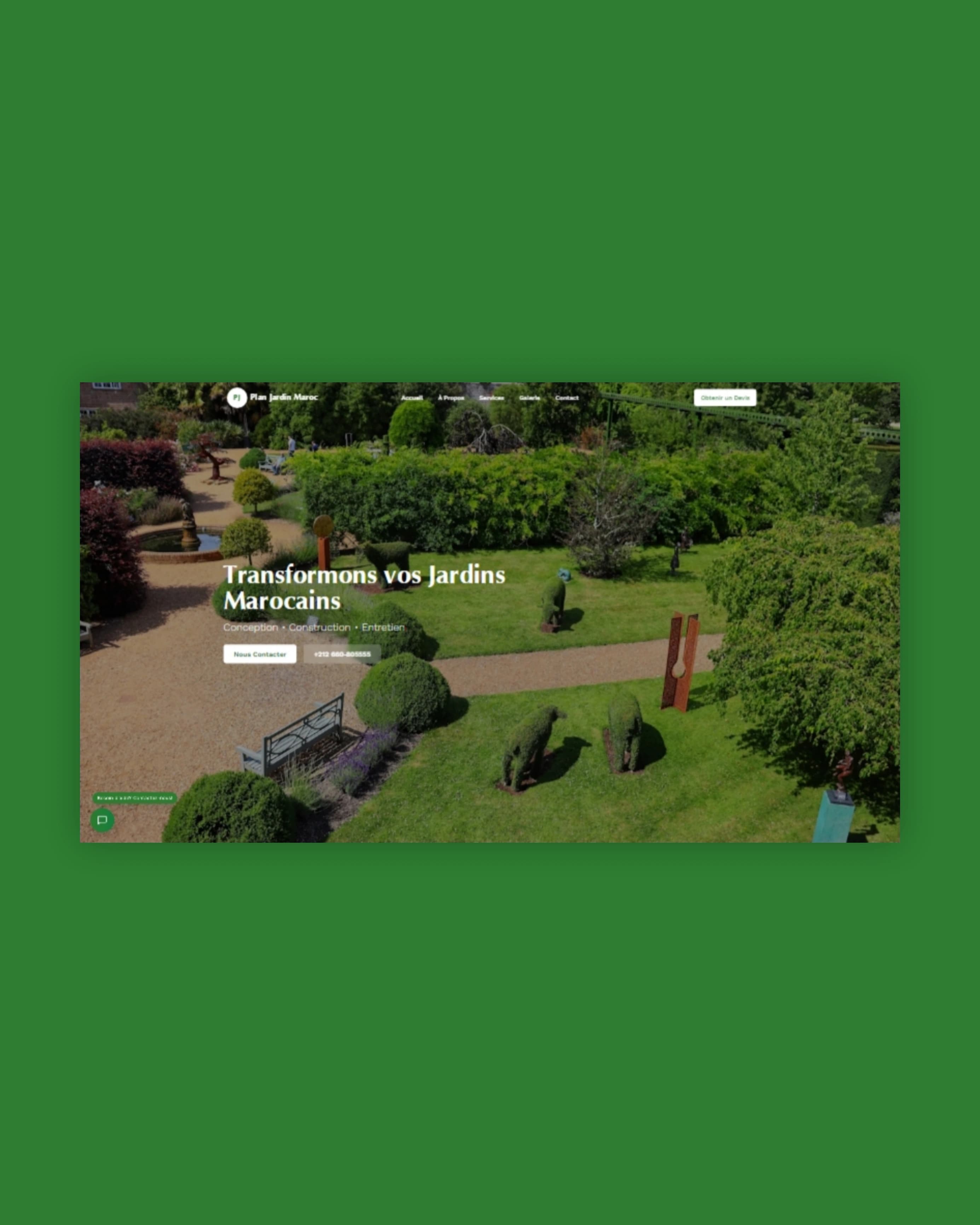Plan Jardin Maroc